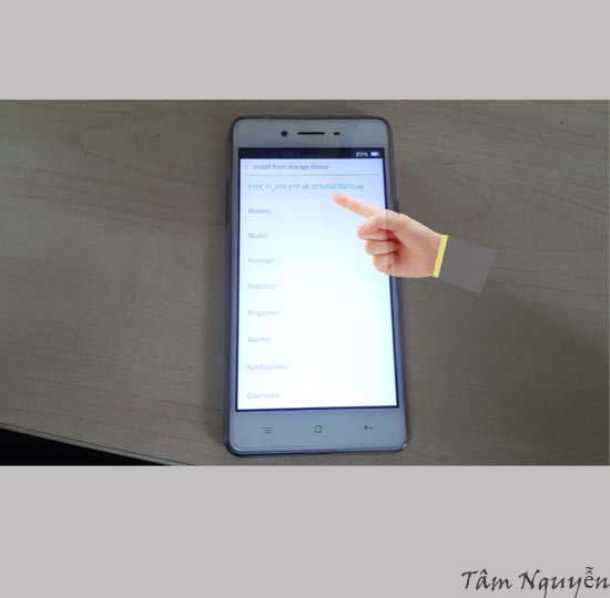 Chọn rom muốn chạy